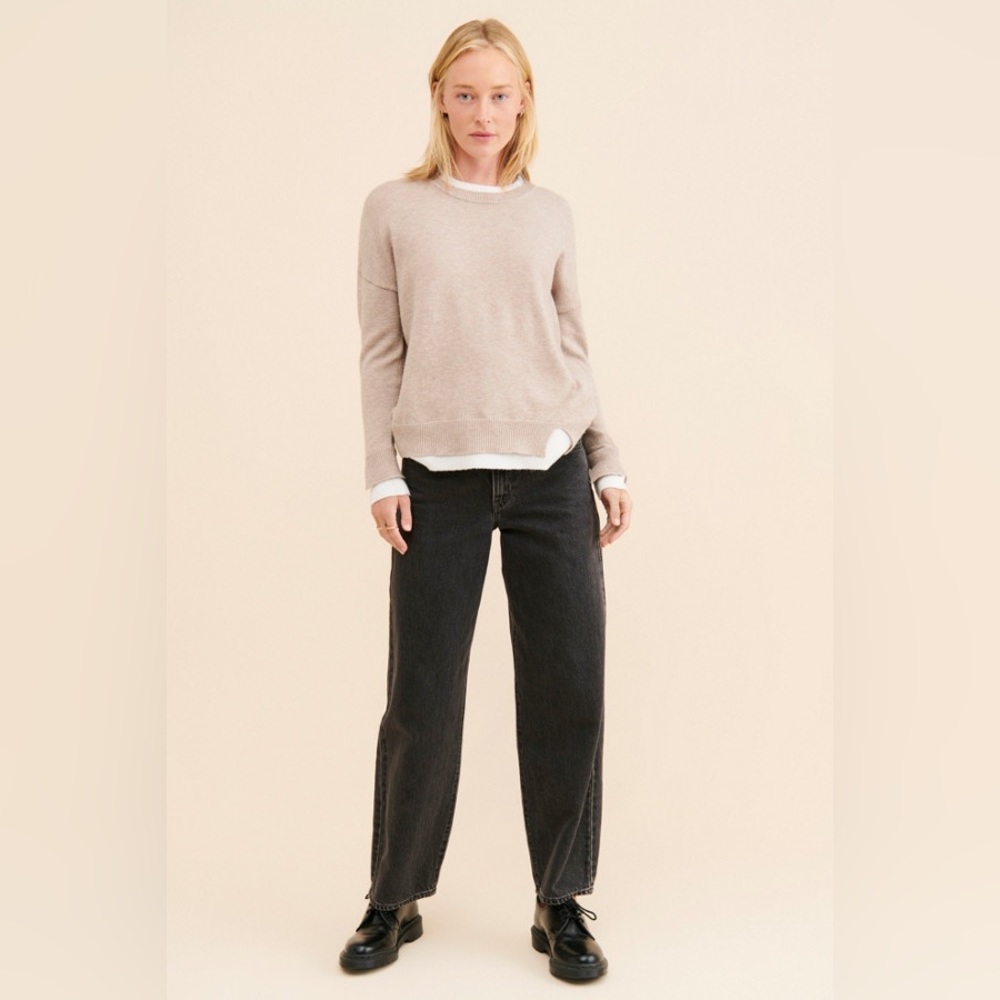 Layered Crew Neck Sweater